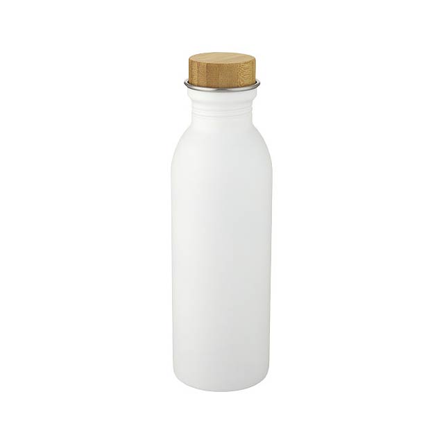 Kalix 650 ml stainless steel sport bottle - white