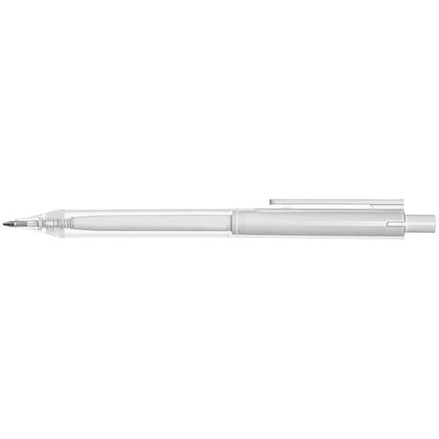 Transparent plastic ball pen - transparent