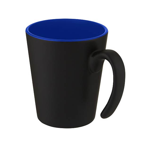 Oli 360 ml ceramic mug with handle - blue