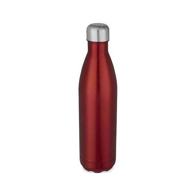 Cove 750 ml vacuum insulated stainless steel bottle - transparent red