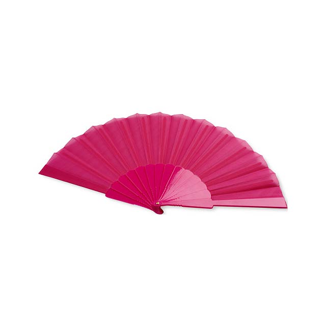 Maestral foldable handfan in paper box - fuchsia