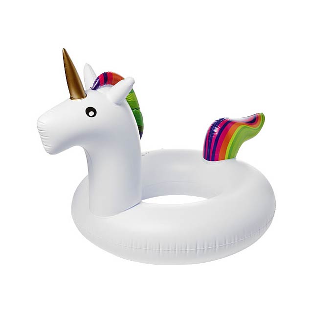 Unicorn aufblasbarer Schwimmring - Weiß 