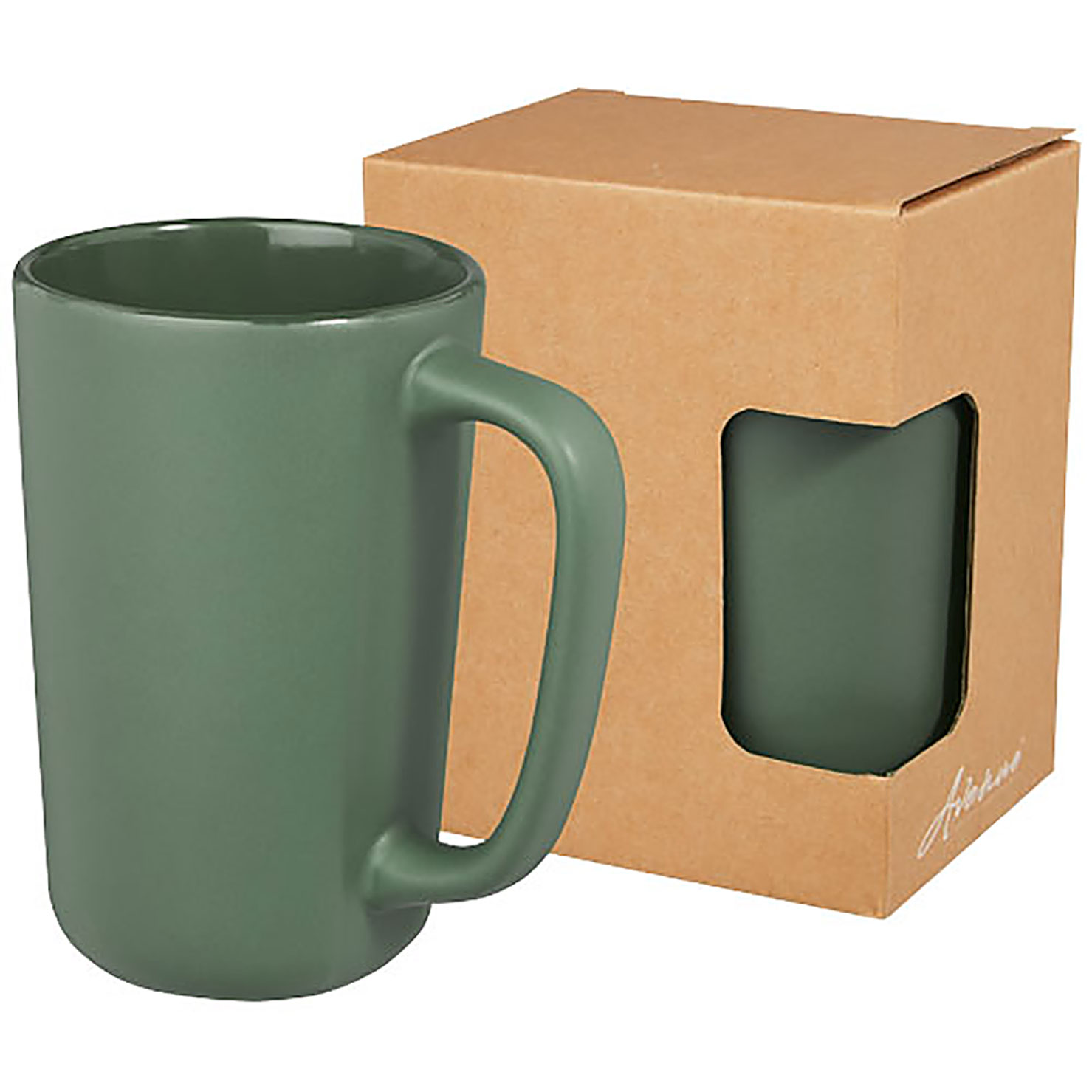Perk 480 ml Keramiktasse - Grün