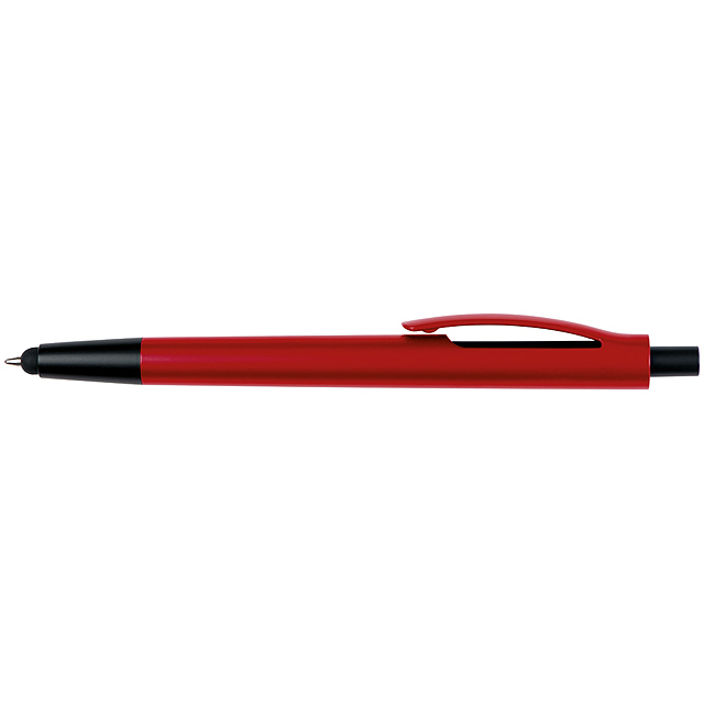 Dotykové guľôčkové pero - červená