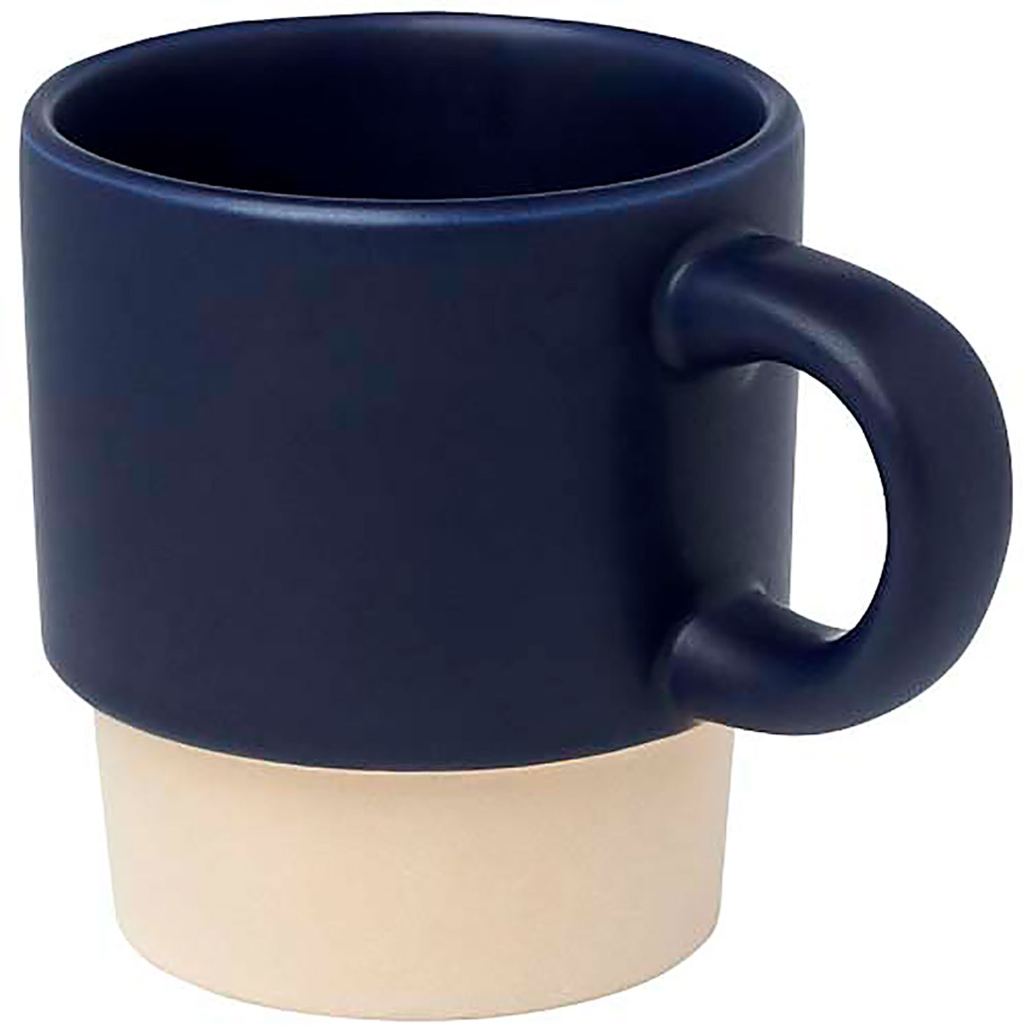 Olympia 130 ml stapelbarer Expresso Becher mit Tonboden - blau