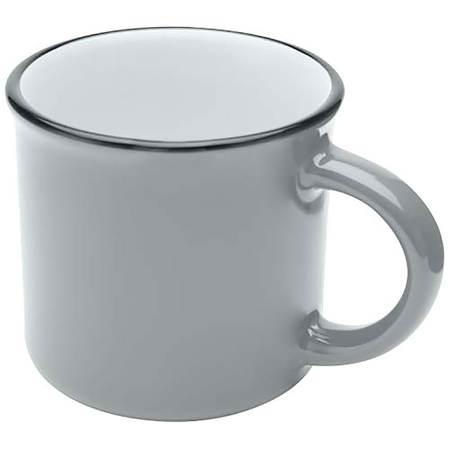 Bari Keramiktasse 240 ml - Grau
