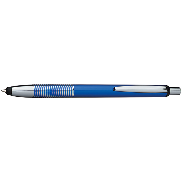 Kovové dotykové kuličkové pero - modrá