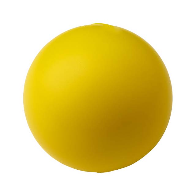 Cool round stress reliever - yellow
