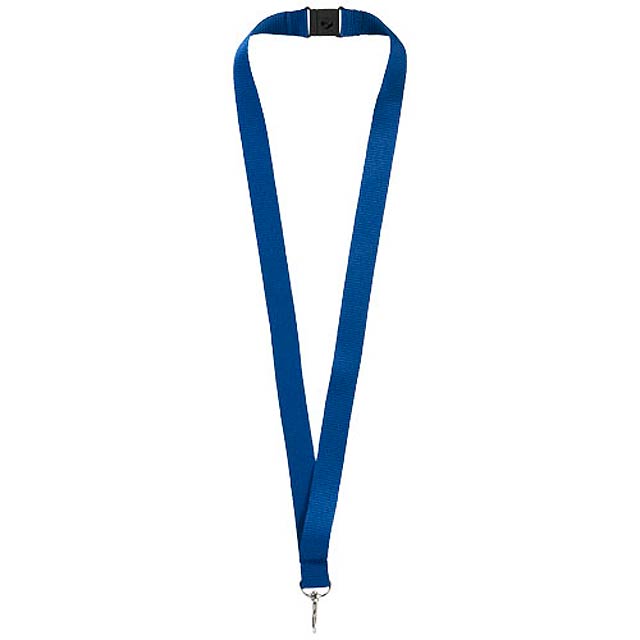 Lago lanyard with break-away closure - blue