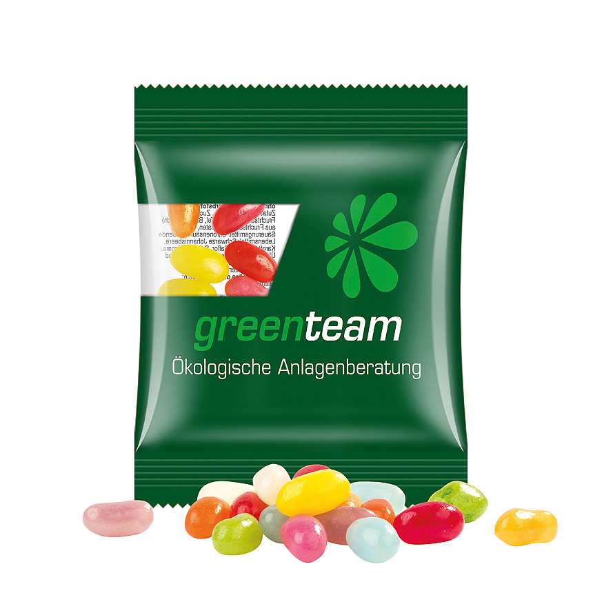 Mini bag 10g, compostable foil transparent, jelly beans - transparent Mini bag 10g, compostable foil transparent, jelly beans - transparent