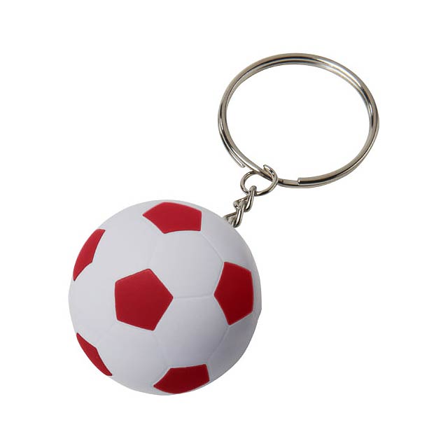 Striker football keychain - white