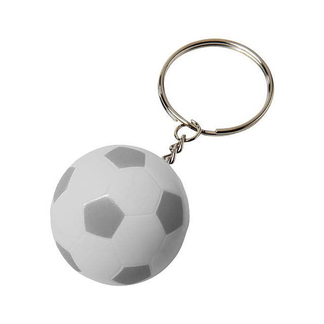 Striker football keychain - white