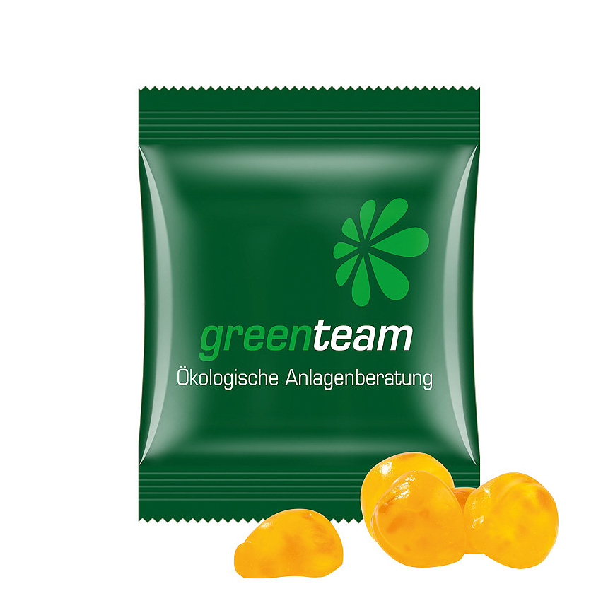 Mini bag 15g, compostable foil white, Trolli vitamin jelly gums - white Mini bag 15g, compostable foil white, Trolli vitamin jelly gums - white