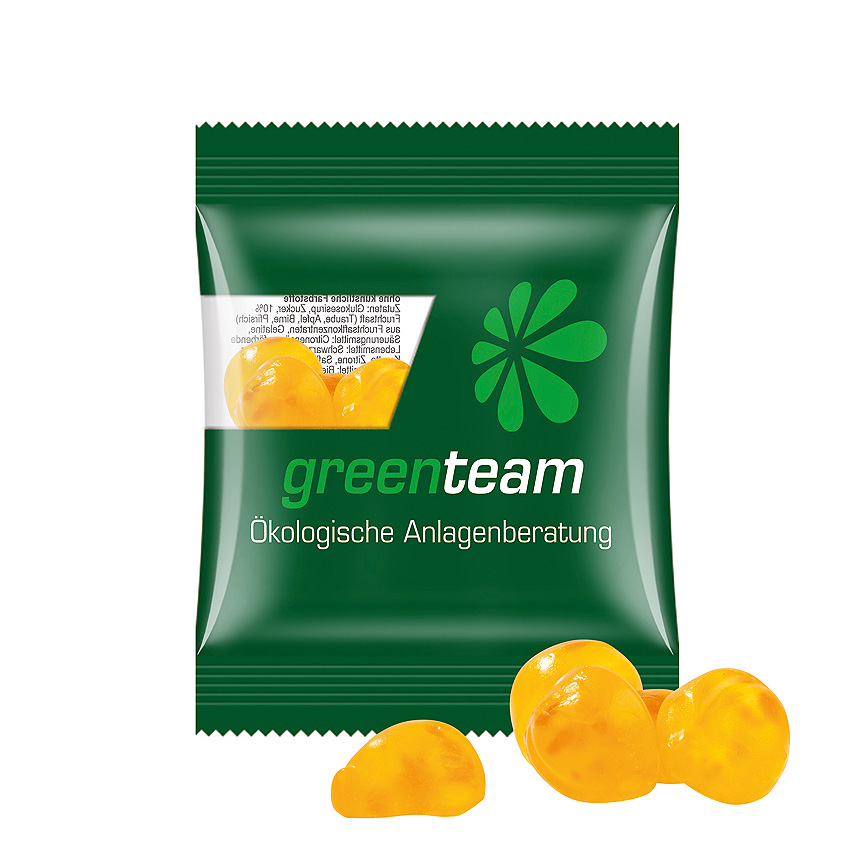 Mini bag 15g, compostable foil transparent, Trolli vitamin jelly gums - transparentní Mini bag 15g, compostable foil transparent, Trolli vitamin jelly gums - transparentní