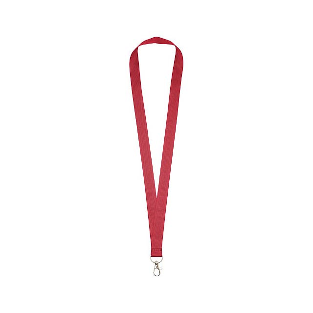 Impey lanyard with convenient hook - transparent red