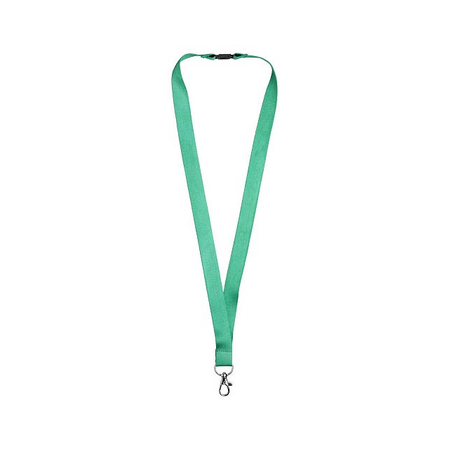 Julian bamboo lanyard with safety clip - green