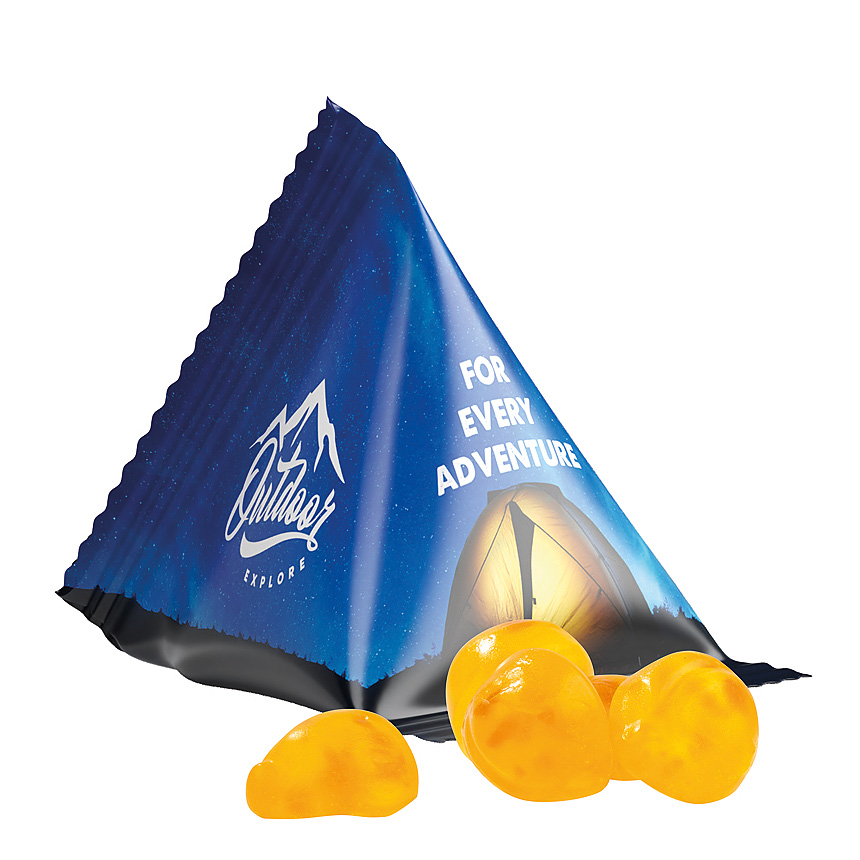 Tetrahedron, foil white, vitamin jelly gums - white Tetrahedron, foil white, vitamin jelly gums - white