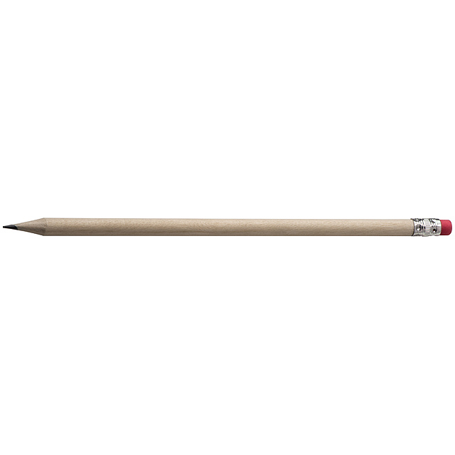 Bleistift mit Radiergummi - Bräune