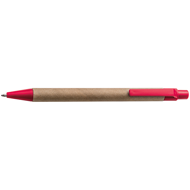 Pero z papíru - červená