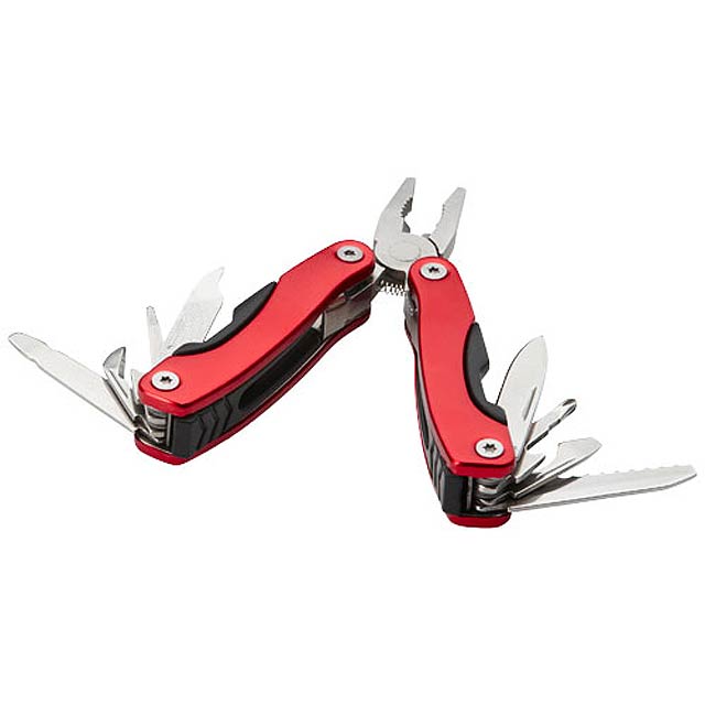 Casper 11-function mini multi-tool - red