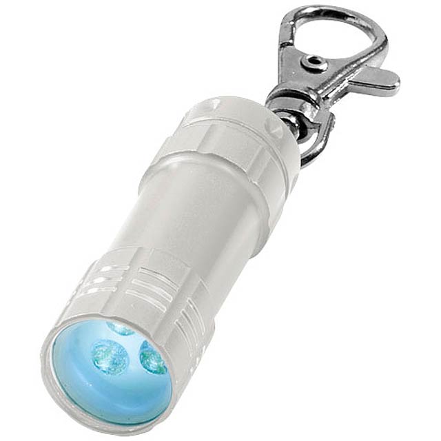 Klíčenková LED svítilna Astro - stříbrná