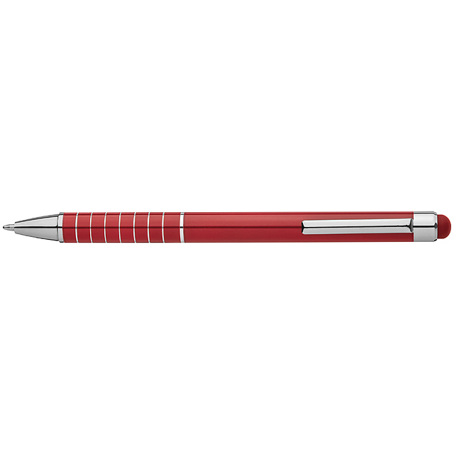 Kovové kuličkové pero - červená