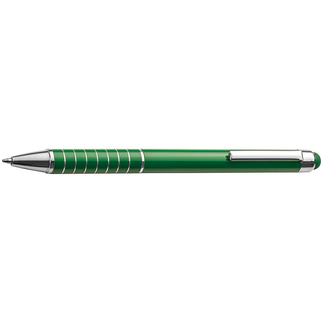 Kovové guľôčkové pero - zelená