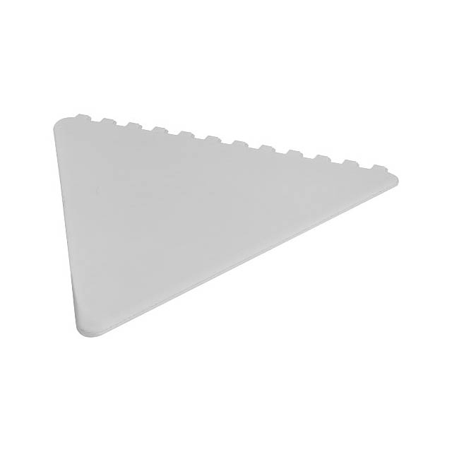 Frosty 2.0 triangular recycled plastic ice scraper - white