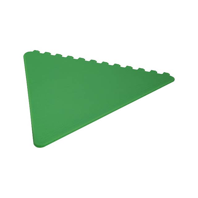 Frosty 2.0 triangular recycled plastic ice scraper - green