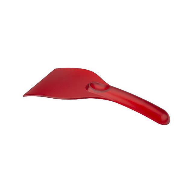Chilly 2.0 large recycled plastic ice scraper - transparent red