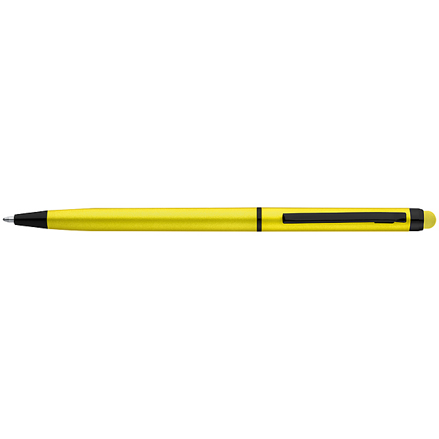 Dotykové guľôčkové pero - žltá