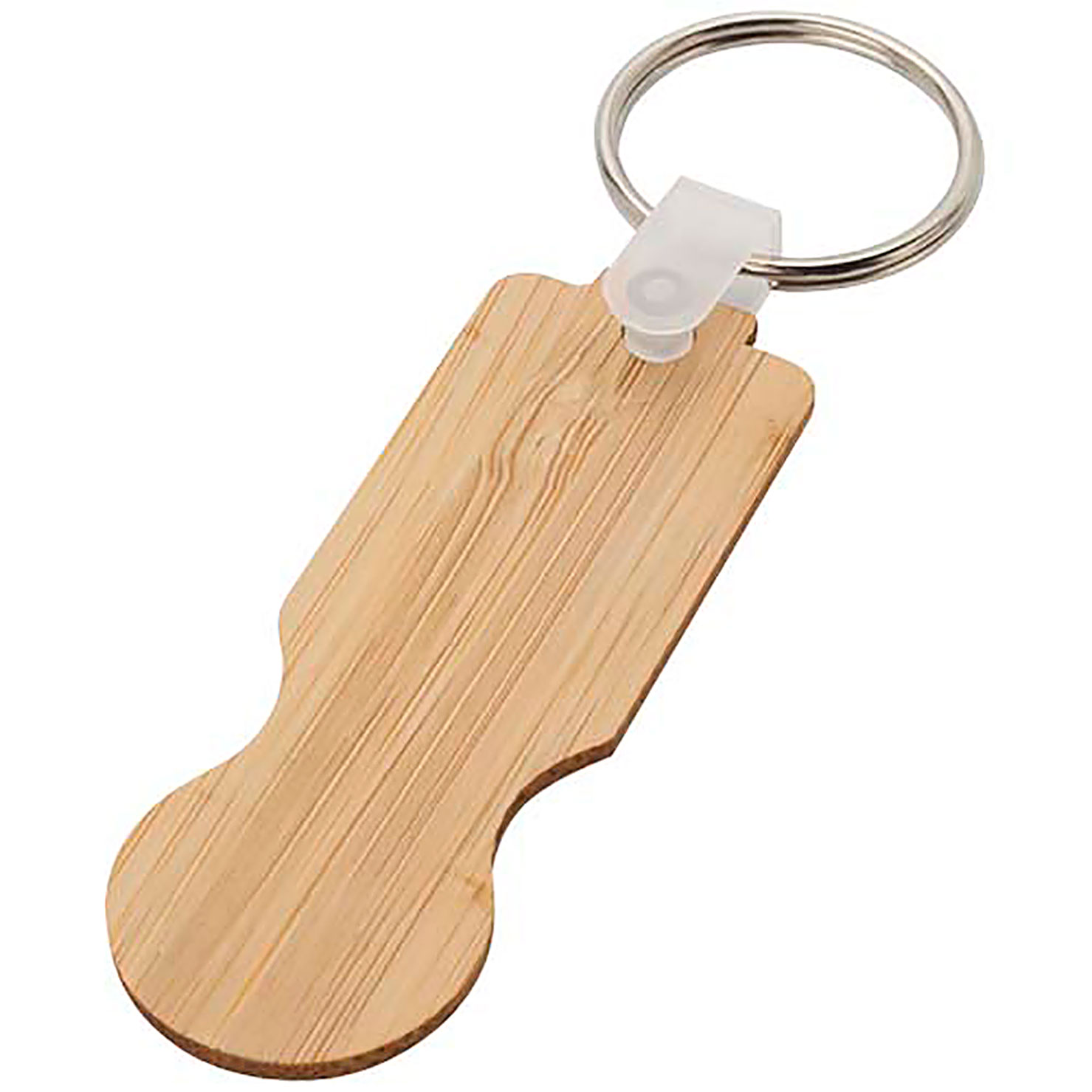 Ronan bamboo trolley keychain - beige