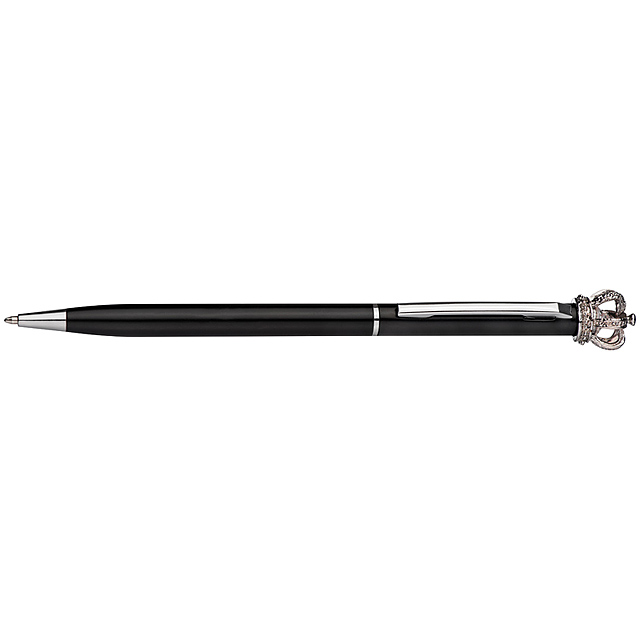 Kovové kuličkové pero king - černá