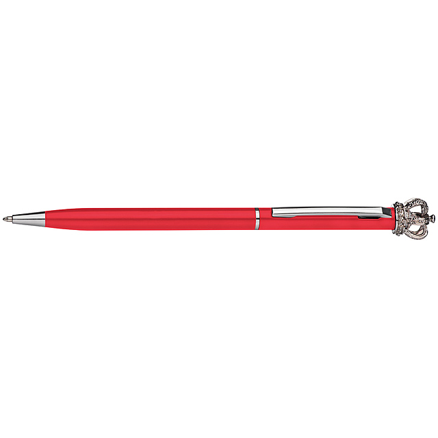 Metal ball pen KING - red