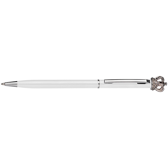 Metal ball pen KING - white