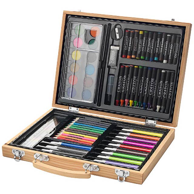 Rainbow 67-piece colouring set - beige