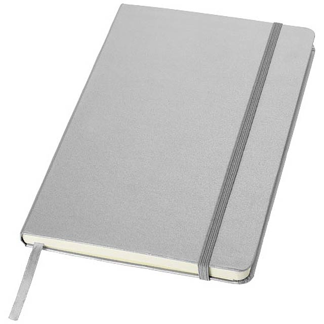 Classic A5 hard cover notebook - silver