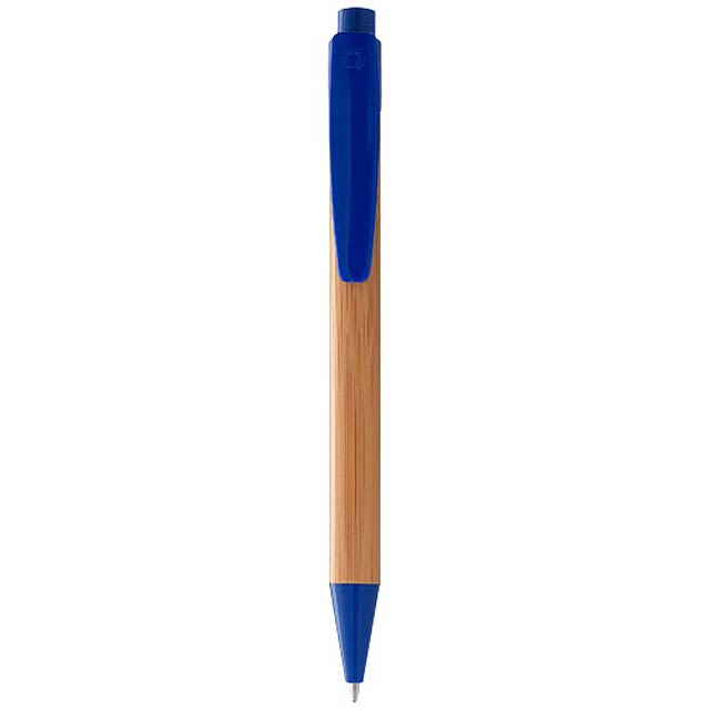 Kuličkové pero s mechanismem přítlačného typu.  - modrá - foto