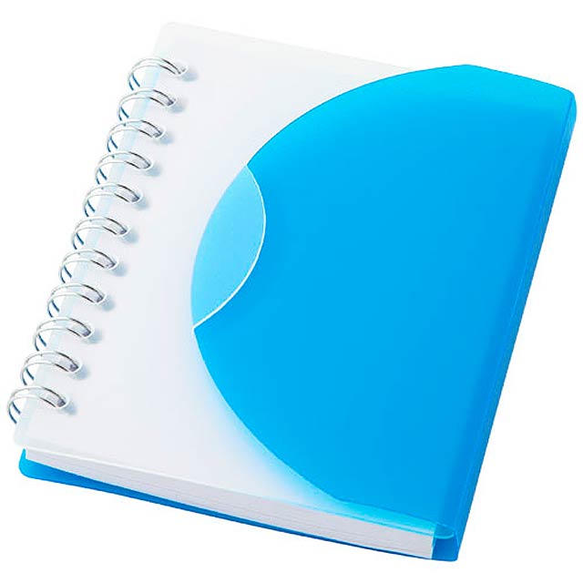 Post A7 spiral notebook with blank pages - blue
