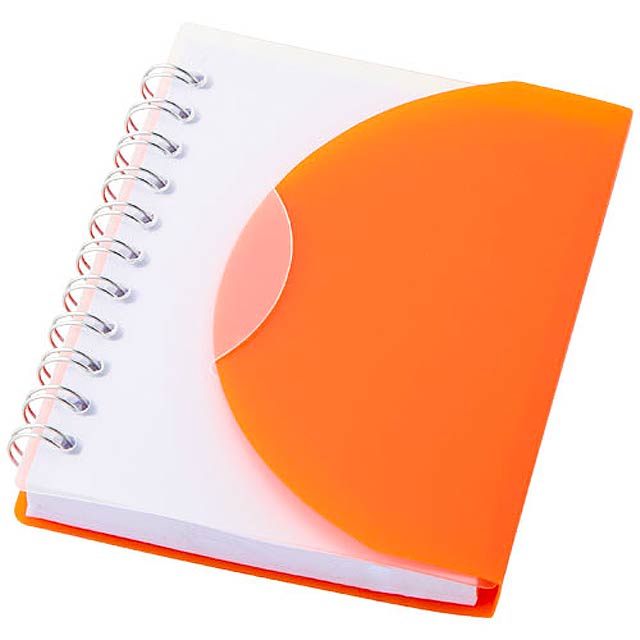 Post A7 spiral notebook with blank pages - orange