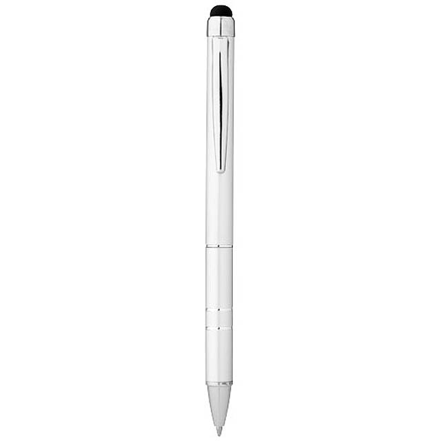 Charleston aluminium stylus ballpoint pen - silver