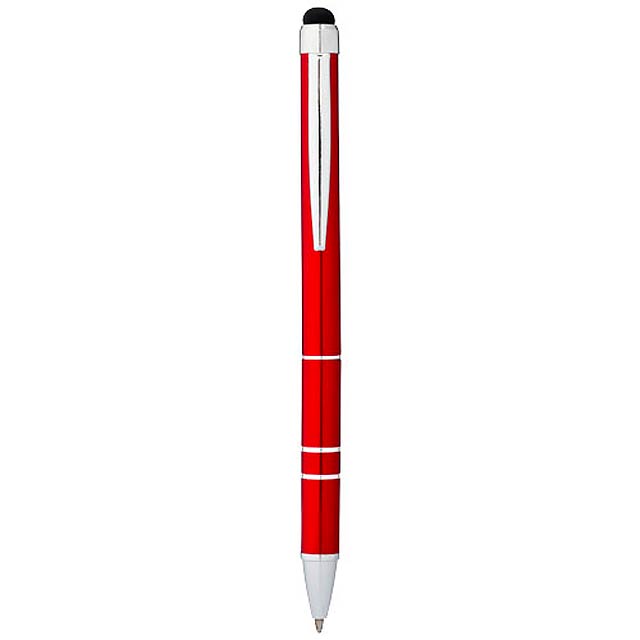 Charleston aluminium stylus ballpoint pen - red