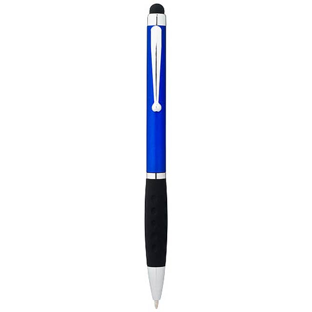 Guľôčkové pero so stylusom - modrá