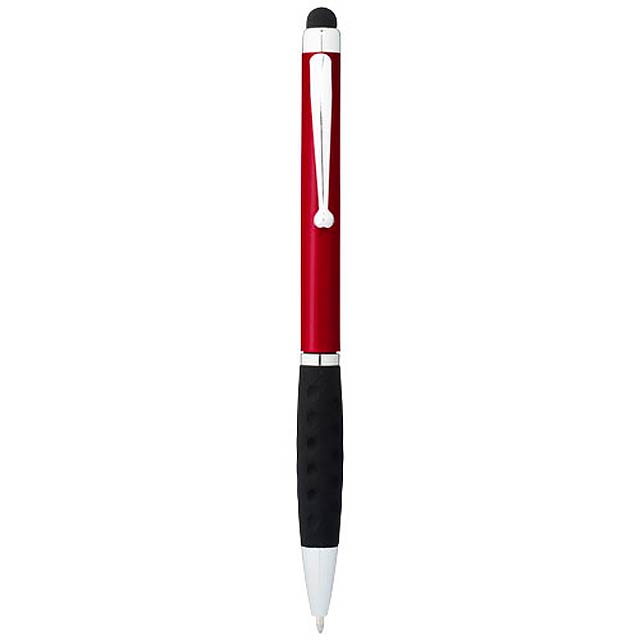 Guľôčkové pero so stylusom - červená