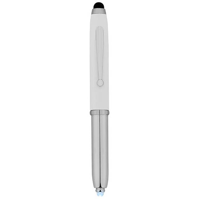 Xenon Stylus Kugelschreiber mit LED Licht - Weiß 