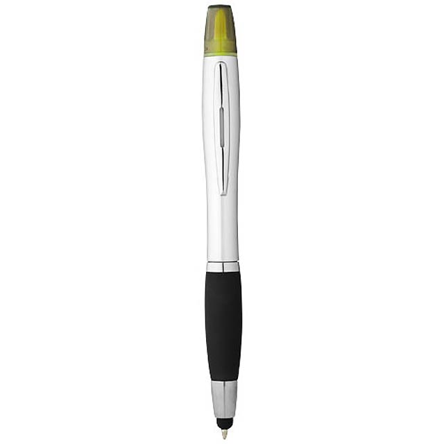 Nash stylus ballpoint pen and highlighter - black
