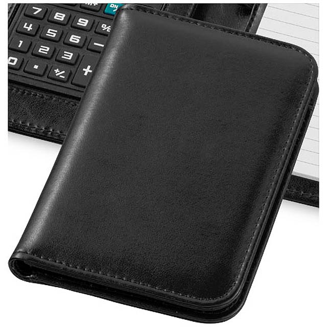 Smarti A6 notebook with calculator - black