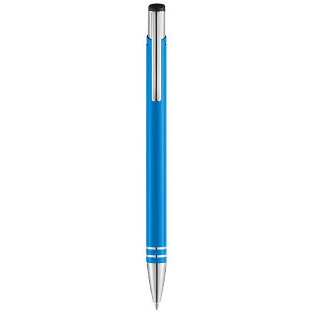 Kuličkové pero s mechanismem přítlačného typu.  - modrá - foto