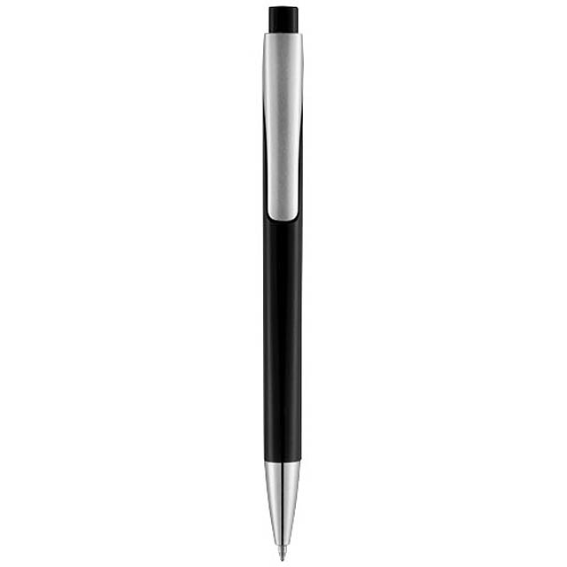 Kuličkové pero s čtvercovým tělem Pavo - černá