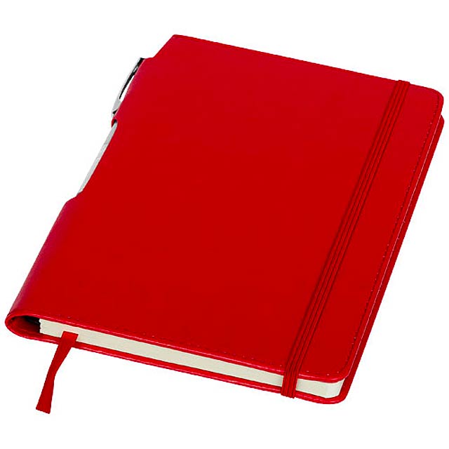 Panama A5 Hard Cover Notizbuch mit Stift - Rot